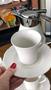Imagem de Conjunto 6 Xícaras de Chá de Porcelana com Pires Adana Branco 170ml - Wolff