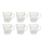 Imagem de Conjunto 6 Xícaras Vidro Transparente 150ml Decoração Cantinho Do Café Chá Expresso Design Clássico