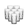 Imagem de Conjunto 8 Copos Vidro Diamond Transparente Alto Grande