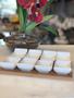 Imagem de Conjunto 8 Petisqueiras de Porcelana Com Tábua de Bambu