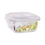 Imagem de Conjunto 8 Potes Quadrado Mantimentos Vidro 320 ml