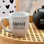 Imagem de Conjunto 8 Unidades Caneca 300ml Porcelana Preta & Branca Café Da manhã