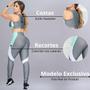 Imagem de Conjunto Academia Feminino Fitness com Calça Legging e Cropped sem Bojo