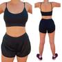 Imagem de Conjunto Academia Top com Bojo + Short Duplo Suplex Dry Fit