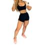 Imagem de Conjunto Academia Top com Bojo + Short Duplo Suplex Dry Fit