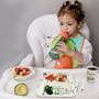 Imagem de Conjunto Alimentação Prático Bebê Papinha Introdução Alimentar Prato Divisória Desenhos