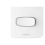 Imagem de Conjunto Alumbra Gracia 4X2 Branco Com Placa 2 Simples 85324