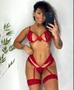 Imagem de Conjunto Anastacia sensual. Com perneira e renda