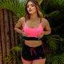 Imagem de Conjunto Aurora Cropped Suplex + Short Tactel