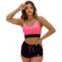 Imagem de Conjunto Aurora Cropped Suplex + Short Tactel