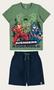 Imagem de Conjunto Avengers Verde TAM 12 - Malwee Kids 2023