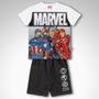 Imagem de Conjunto Avengers Vingadores Camiseta E Bermuda Fakini 03586