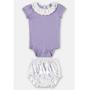 Imagem de Conjunto Baby Body/Calcinha Lilás/Branco Estampado Up Baby