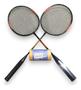 Imagem de Conjunto Badminton 2 Raquetes E 2 Petecas Com Bolsa