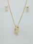 Imagem de Conjunto Banhado a Ouro Liso Com Pedras Bijou Art 