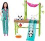 Imagem de Conjunto Barbie Careers Baby Panda Care & Rescue - Boneca Veterinária e Acessórios