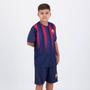 Imagem de Conjunto Barcelona Camisa + Bermuda Juvenil Marinho