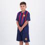 Imagem de Conjunto Barcelona Camisa + Bermuda Juvenil Marinho