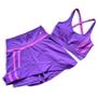 Imagem de Conjunto Beach Tennis Feminino Fitness Top Bojo Short Saia Look Academia Diferenciado Cós Alto Confortável