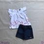 Imagem de Conjunto Bebê Blusa Short 85299 - Malwee Carinhoso