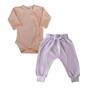 Imagem de Conjunto Bebe - Body Kimono + Calça Saruel Confort Algodão