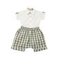 Imagem de Conjunto Bebê Com Body Camisa E Bermuda Xadrez