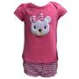 Imagem de Conjunto Bebê Menina Bata com Calcinha Ursinha Kyly