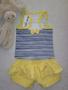 Imagem de Conjunto bebê menina regata e short sarja com babado have fun