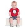 Imagem de Conjunto Bebê Menino Kyly Body Cotton Bermuda Moletom s/ Felpa Vermelho/Azul