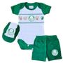 Imagem de Conjunto Bebê Palmeiras Body Shorts e Boné Oficial