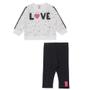 Imagem de Conjunto Bebê Poa Cute Love Momi - Off White