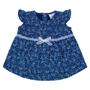 Imagem de Conjunto Bebê Tilly Baby Vestido e Tapa Fralda Azul Marinho