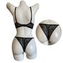 Imagem de Conjunto Bella Lingerie Rendada Com Bojo Calcinha Fio String