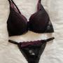 Imagem de Conjunto Bella Lingerie Rendada Com Bojo Calcinha Fio String