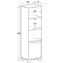 Imagem de Conjunto Benevello Rack Com Estante Em MDP Quitidá