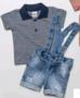 Imagem de Conjunto Bermuda Suspensório + Camisa Bebê Menino DTuiá 2543