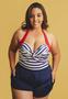 Imagem de Conjunto Biquíni Maio Transpassado Com Short Beach PLus Size