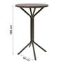 Conjunto Bistrô Dani 2 Banquetas e Mesa Tampo BP Redondo - Ciplafe Imagem de Conjunto Bistrô Dani 2 Banquetas e Mesa Tampo BP Redondo