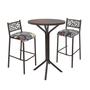 Conjunto Bistrô Dani 2 Banquetas e Mesa Tampo BP Redondo - Ciplafe Imagem de Conjunto Bistrô Dani 2 Banquetas e Mesa Tampo BP Redondo