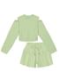 Imagem de Conjunto Blusa Com Recorte Ombro E Short Verde Catavento