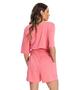 Imagem de Conjunto Blusa Com Shorts Molecotton Lurex Endless Rosa