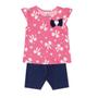 Imagem de Conjunto Blusa e Bermuda Ciclista Infantil Menina Brandili