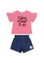 Imagem de Conjunto Blusa e Short Bebê Menina Quimby