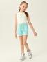 Imagem de Conjunto Blusa E Short Com Recorte Natural E Azul Abrange
