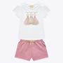 Imagem de Conjunto Blusa e Shorts Cotton Infantil Feminino Milon 2000379