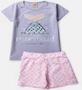 Imagem de Conjunto Blusa e Shorts Interativo Sereia Infantil E Juvenil