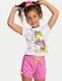 Imagem de Conjunto Blusa E Shorts Menina Em Cotton Sorvete