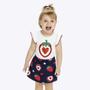 Imagem de Conjunto Blusa Manga Curta e Short-Saia Infantil Menina Kyly 1000523