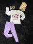 Imagem de Conjunto Blusa Manga Longa e Legging Amor Humor Branco