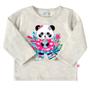 Imagem de Conjunto blusa moletom mescla panda e legging rosa peluciada Marlan 